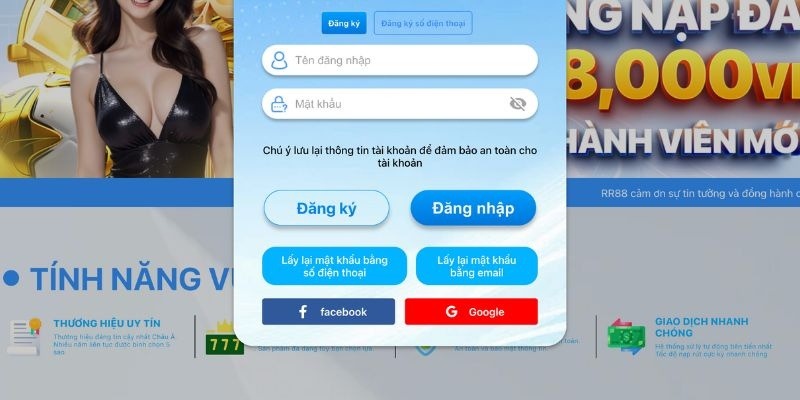 Chi tiết cách đăng nhập RR88 qua Website và App