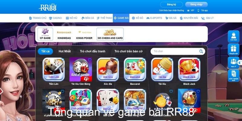 Khám phá vài nét cơ bản về game bài RR88